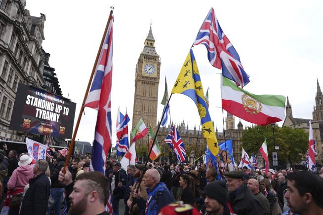 Anti-Racism Demonstrators Counter Far Right in London