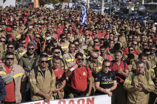 Greek Seasonal Firefighters Demand Change