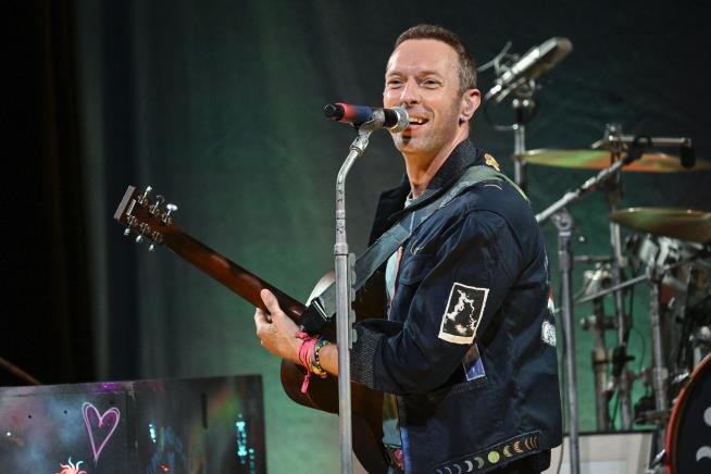 Chris Martin Takes an Olivia Rodrigo-Like Fall