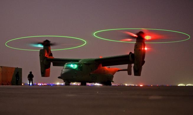 Osprey Grounded After Flames Spotted on White House Trip