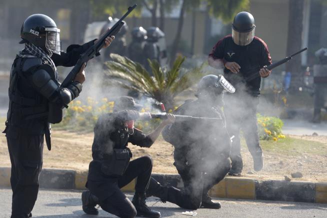 Imran Khan Supporters Clash With Islamabad Security Forces