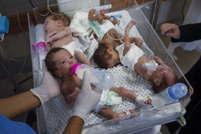 Nurse Takes in Gaza Infant Found in a Tree