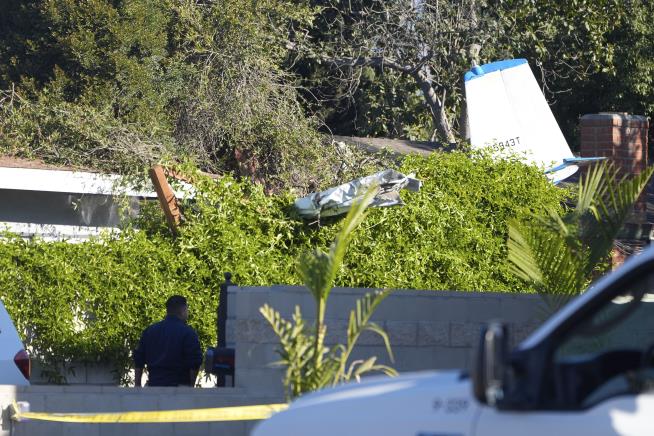 Plane Crashes Into Backyard East of LA