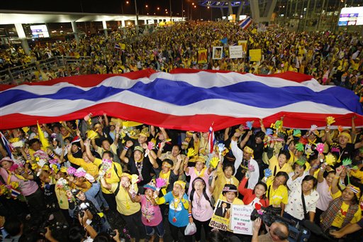 Protesters Will Leave Bangkok Airports