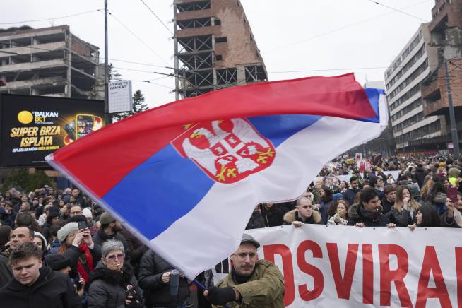 Driver Rams Car Into Serbian Protesters Amid Demonstrations