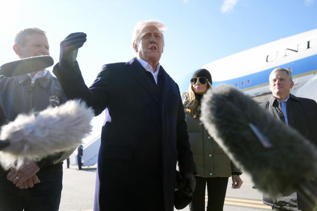 On Tour of Hurricane-Hit Area, Trump Lays Into FEMA