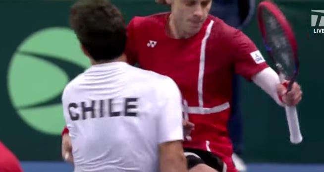 A Tennis Match Ends in Strange Fashion