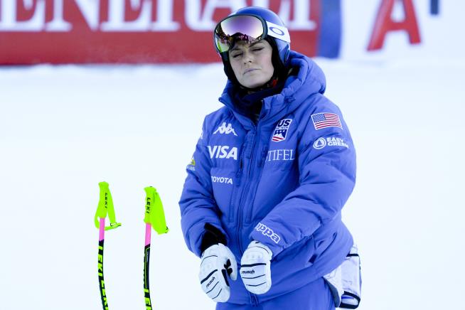 Vonn Hits Gate, Doesn't Finish in World Championships Return