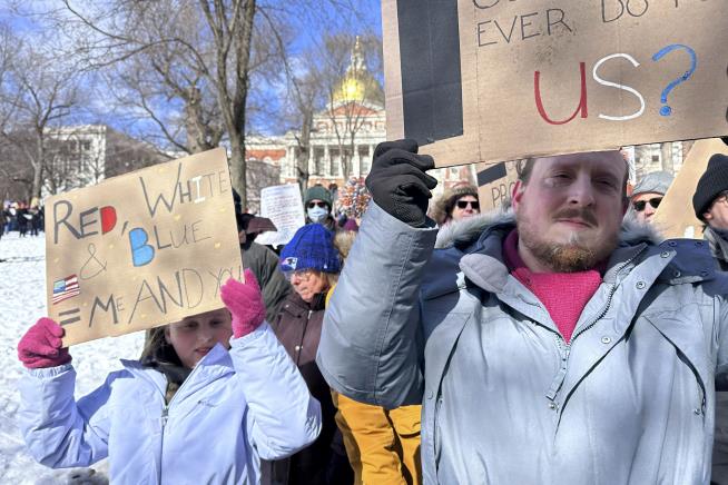 'No Kings' Rallies Denounce Trump and Musk