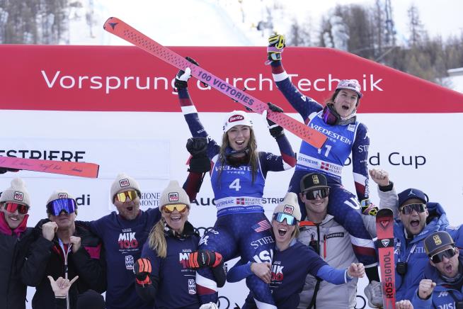 Shiffrin Becomes First to 100 World Cup Victories