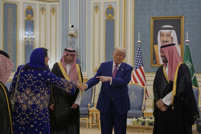 Trump Arrives in Saudi Arabia to Lavish Welcome