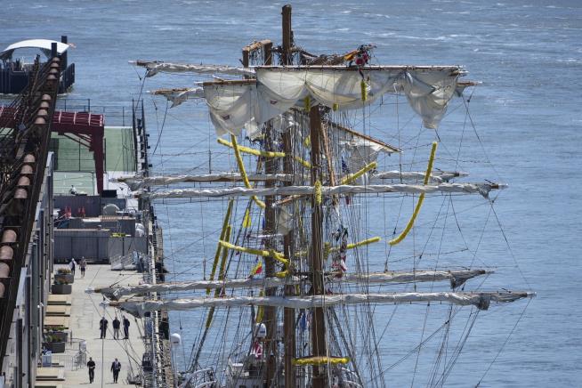 Ship Hit Bridge Seconds After Leaving Dock