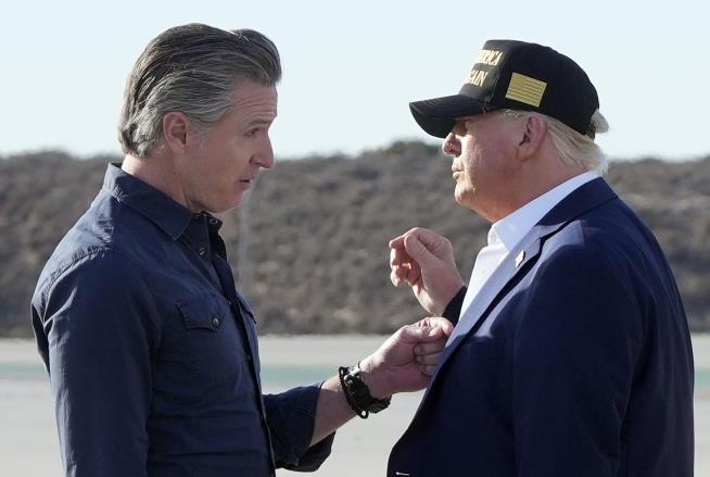Newsom Tests New Theme Against Trump