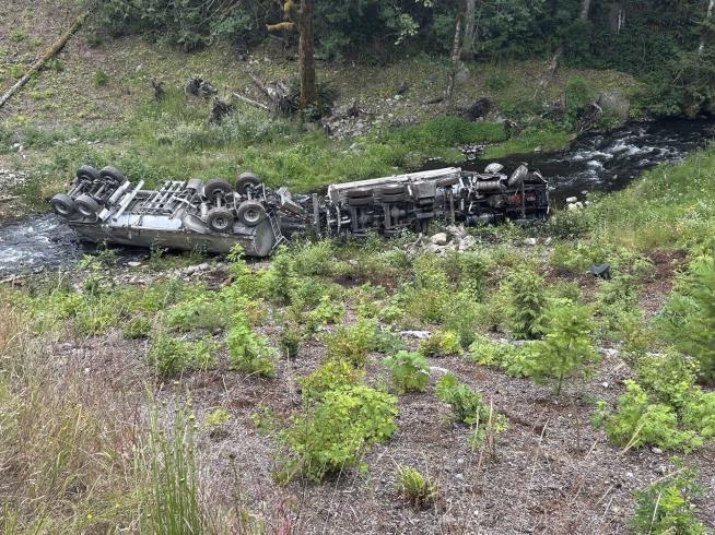 Crash Spills Fuel Into Waterway Just Restored for Salmon Runs