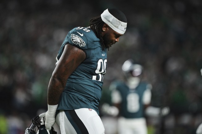 Eagles' Jalen Carter Loses Almost $60K for Spitting on Cowboys QB