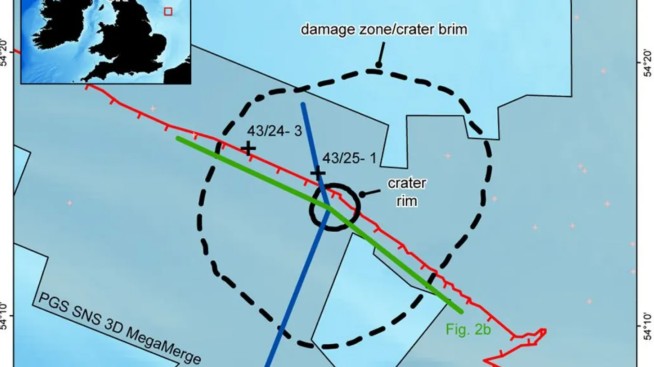 43M-Year-Old Impact Formed Rare Undersea Crater