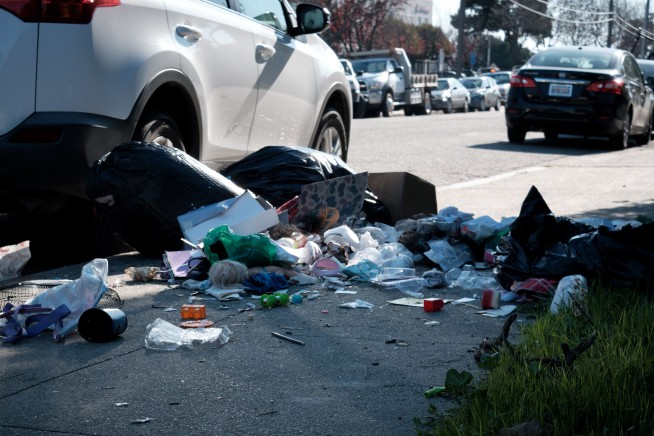 Oakland Can't Seem to Shrink Piles of Trash