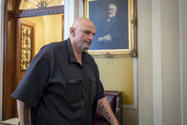 Fetterman Hospitalized After Fall