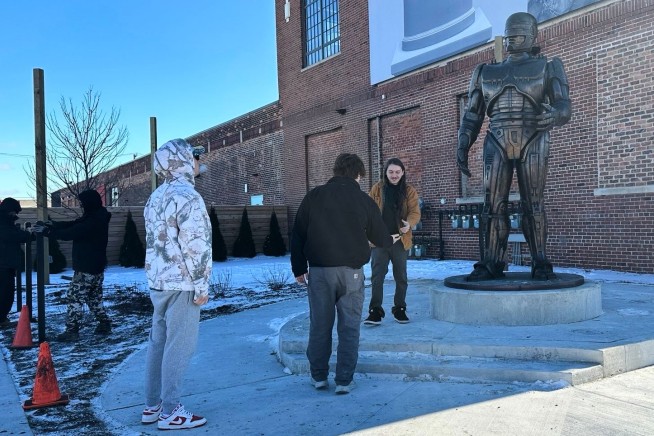 11-Foot RoboCop Finds a Home in Detroit