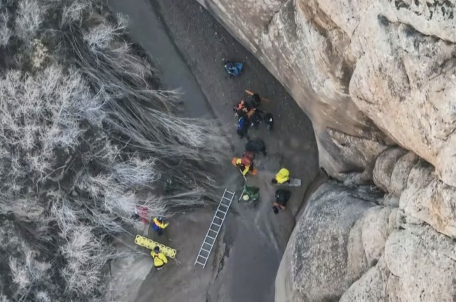 Drone Helps Rescue Hiker Stuck for Hours in Quicksand