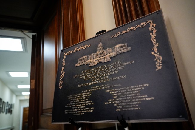 Missing Jan. 6 Plaque Will Be Displayed at the Capitol
