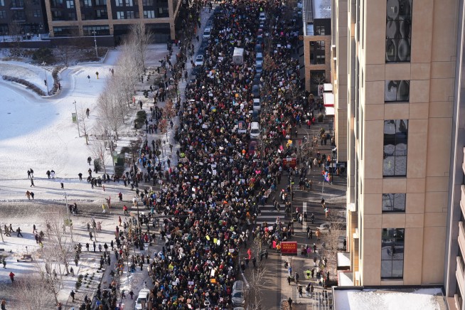 ICE Protests Shut Minneapolis as 100 Clergy Are Arrested