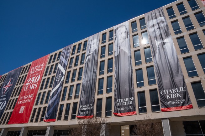 Education Department Now Has a Charlie Kirk Banner
