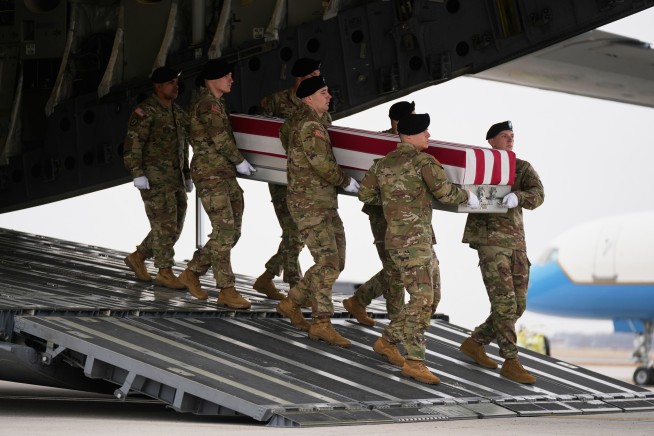 Remains of 6 American Troops Killed in War Arrive in US