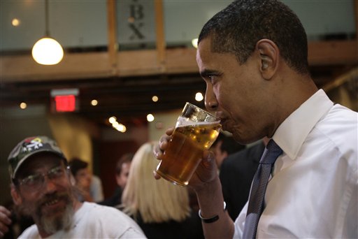 After Stimulus Vote, Happy Hour's at the White House