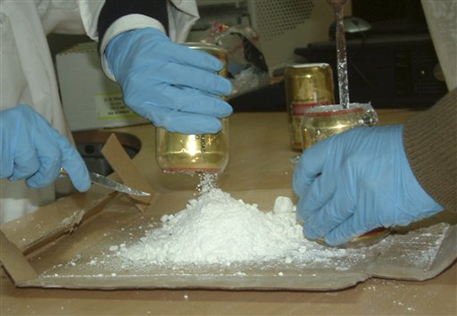 Smuggler Makes Dishes From Cocaine