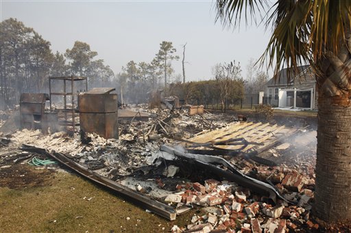 Wildfires Destroy Dozens of SC Homes