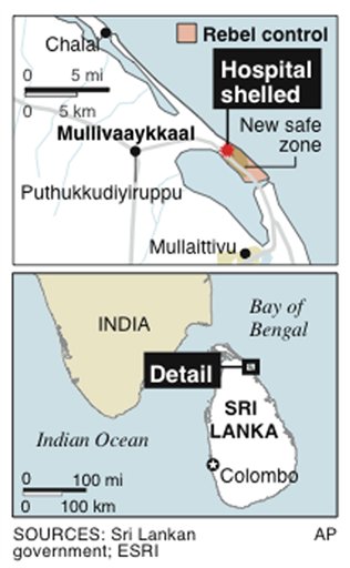 50 Die in Shelling of Sri Lanka Hospital