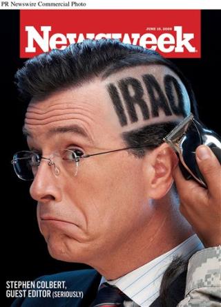 Colbert Gets Buzz Cut in Baghdad