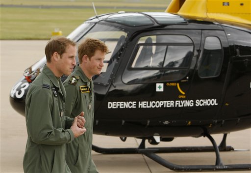 Brit Princes Yearn to See Front Lines