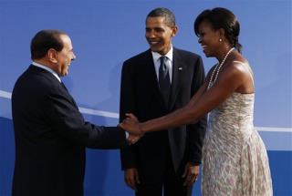 Berlusconi Adds Michelle to His 'Tan Obama' Dig