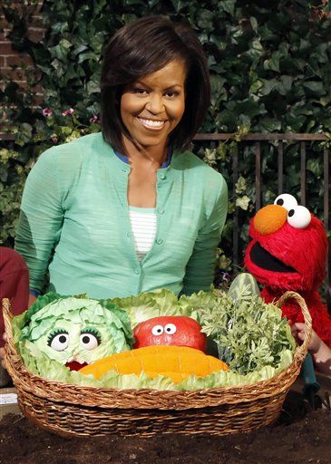 First Lady to Garden on Sesame Street