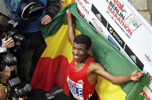 Gebrselassie Sets Record in Berlin Race