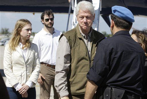 Bill Clinton Visits Haiti