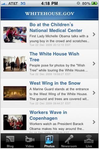 The White House Gets an App