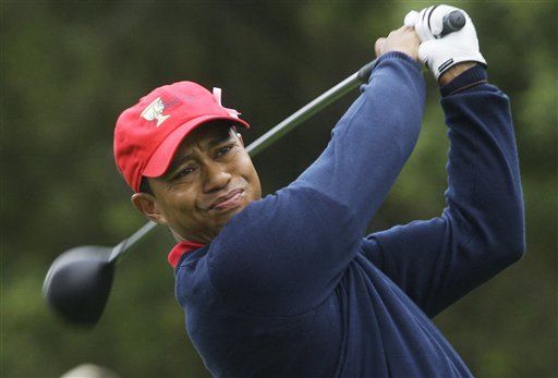 Tiger Woods Hits the Links
