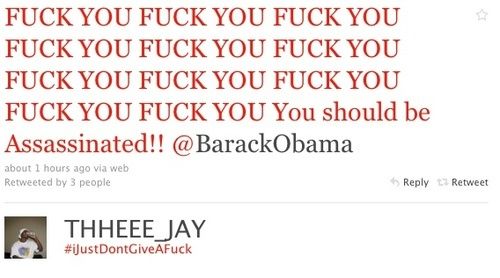 Obama Gets Another Twitter Death Threat