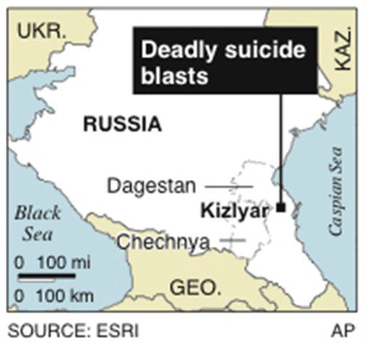 12 Killed in New Russian Double Suicide Blast