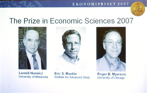 3 Americans Share Nobel in Economics