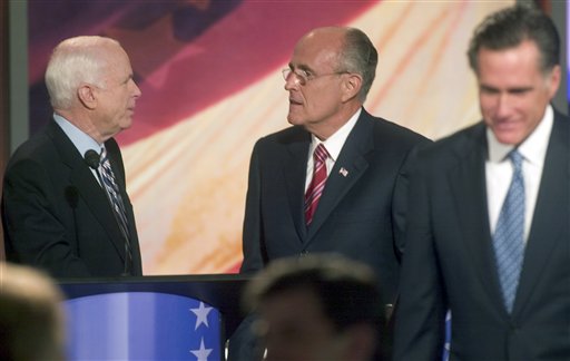 Rudy, McCain Swinging at Mitt