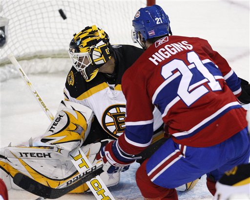 Canadiens Snap Bruins' Streak in Big Way 6-1