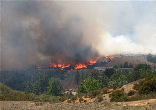 Wildfire Sweeps Across Catalina