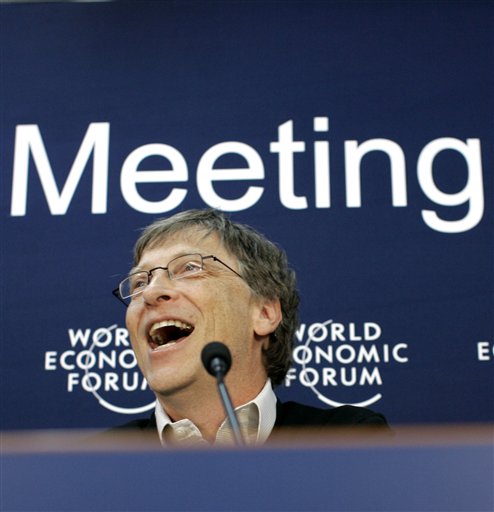 Gates Optimism Buoys Mood in Davos