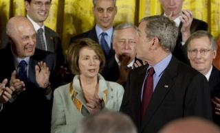 GOP, Bush Hammer Dems on Terror Bill