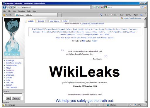 College Students Probed in Wikileaks Investigation