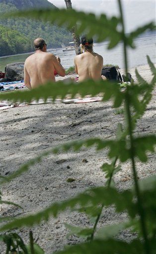 In French Town, Nudists Battle Nudists